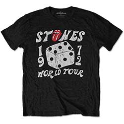 The Rolling Stones Unisex T-Shirt: Dice Tour '72 (Eco-Friendly)