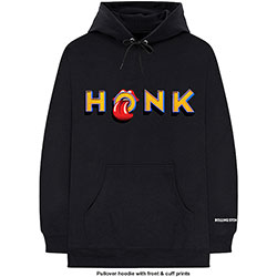 The Rolling Stones Unisex Pullover Hoodie: Honk Letters (Cuff Print)