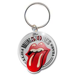 The Rolling Stones Keychain: 50th Anniversary (Enamel In-fill)