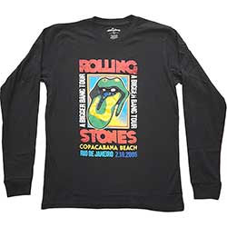 The Rolling Stones Unisex Long Sleeved T-Shirt: Copacabana Beach
