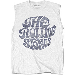 The Rolling Stones Unisex Tank T-Shirt: Vintage 70s Logo