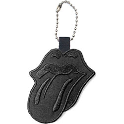The Rolling Stones Keychain: Classic Tongue Black (Double Sided Patch)