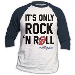 The Rolling Stones Unisex Raglan T-Shirt: Only Rock n' Roll