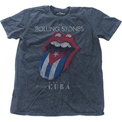 The Rolling Stones Unisex Snow Wash T-Shirt: Havana Cuba