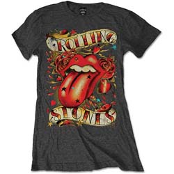 The Rolling Stones Ladies T-Shirt: Tongue & Stars