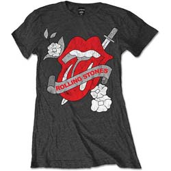 The Rolling Stones Ladies T-Shirt: Vintage Tattoo