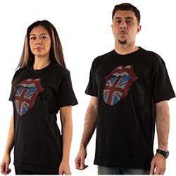 The Rolling Stones Unisex T-Shirt: Classic UK (Embellished)