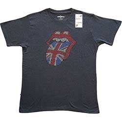 The Rolling Stones Unisex T-Shirt: Classic UK (Embellished)