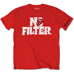 The Rolling Stones Unisex T-Shirt: No Filter Header Logo