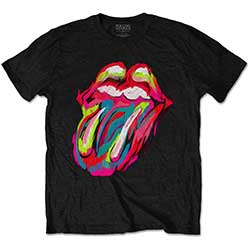 The Rolling Stones Unisex T-Shirt: Sixty Brushstroke Tongue