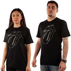 The Rolling Stones Unisex Embellished T-Shirt: Tongue