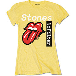 The Rolling Stones Ladies T-Shirt: No Filter Text