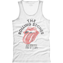 The Rolling Stones Unisex Vest T-Shirt: NYC '75