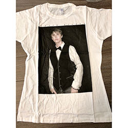 Justin Bieber Ladies T-Shirt: Tux (Ex Tour)