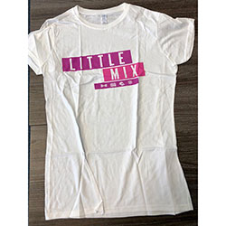 Little Mix Ladies T-Shirt: Logo Purple/Pink (Ex Tour)