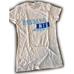 Little Mix Ladies T-Shirt: Blue Logo (Ex Tour)