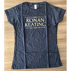 Ronan Keating Ladies T-Shirt: Logo (Ex Tour)