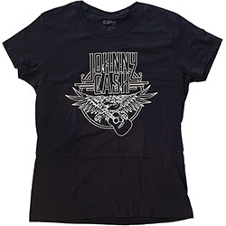 Johnny Cash Ladies T-Shirt: Eagle