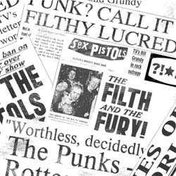 The Sex Pistols Greetings Card: Newspaper