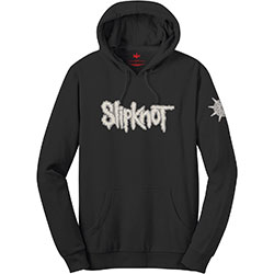 Slipknot Unisex Pullover Hoodie: Logo & Star (Applique Motifs)