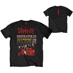 Slipknot Unisex T-Shirt: Minneapolis '09 (Eco-Friendly, Back Print)
