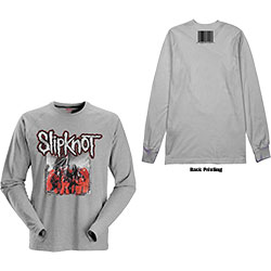 Slipknot Unisex Long Sleeved T-Shirt: Self-Titled (Back Print)