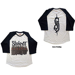Slipknot Unisex Raglan T-Shirt: Choir (Back Print)