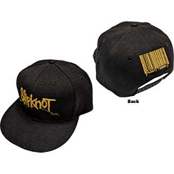 Slipknot Unisex Snapback Cap: Barcode (Back Print)
