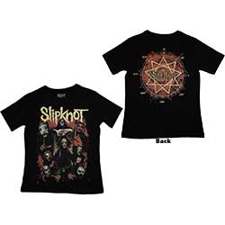 Slipknot Ladies T-Shirt: Come Play Dying Back Print (Back Print)