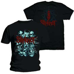 Slipknot Unisex T-Shirt: Masks 2 (Back Print)