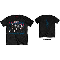 Slipknot Unisex T-Shirt: WANYK Glitch Group (Back Print)