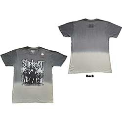 Slipknot Unisex T-Shirt: Barcode Photo (Back Print & Dip-Dye)