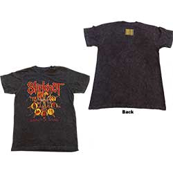 Slipknot Unisex T-Shirt: Liberate (Back Print & Dye-Wash)