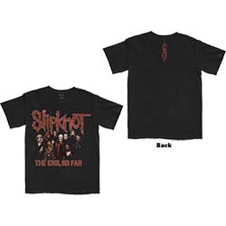Slipknot Unisex T-Shirt: The End, So Far Group Photo (Back Print)