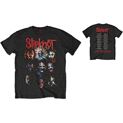 Slipknot Unisex T-Shirt: Prepare for Hell 2014-2015 Tour (Back Print)