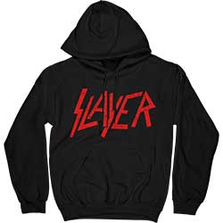 Slayer Unisex Pullover Hoodie: Distressed Logo