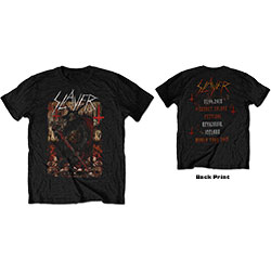 Slayer Unisex T-Shirt: Hellthrone 21/06/18 Iceland Event (Back Print/Ex Tour)