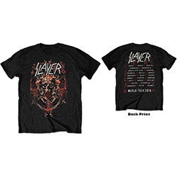 Slayer Unisex T-Shirt: Demonic Admat European Tour 2018 (Back Print/Ex Tour)