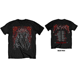 Slayer Unisex T-Shirt: Baphomet European Tour 2018 (Back Print/Ex Tour)