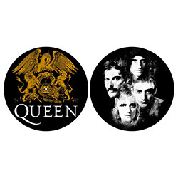 Queen Turntable Slipmat Set: Crest & Faces (Retail Pack)
