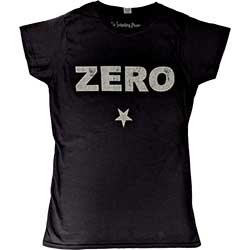 The Smashing Pumpkins Ladies T-Shirt: Zero Distressed