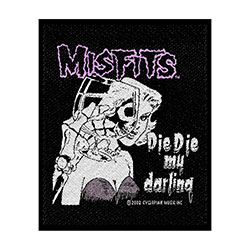 Misfits Standard Woven Patch: Die Die my Darling