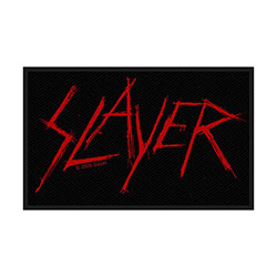 Slayer Standard Woven Patch: Scratched Logo