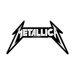 Metallica Standard Woven Patch: Shaped Logo