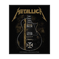Metallica Standard Woven Patch: Hetfield Guitar
