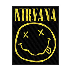 Nirvana Standard Woven Patch: Happy Face
