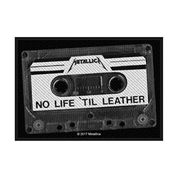 Metallica Standard Woven Patch: No Life 'Til Leather