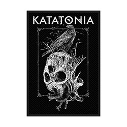 Katatonia Standard Woven Patch: Crow Skull