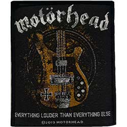 Motorhead Standard Woven Patch: Lemmy's Bass