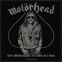 Motorhead Standard Woven Patch: 49% Motherfucker